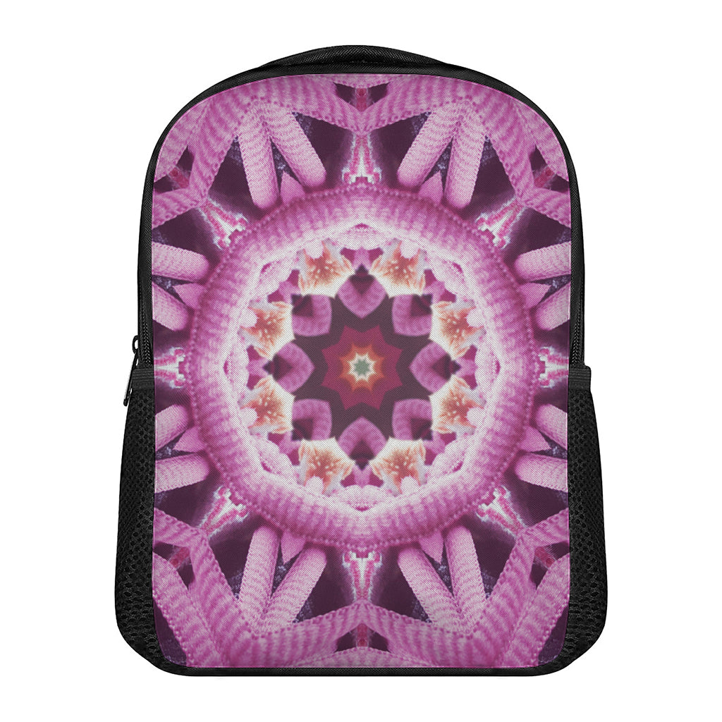 Pink Kaleidoscope Print Casual Backpack
