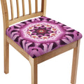 Pink Kaleidoscope Print Chair Cushion Cover