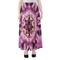 Pink Kaleidoscope Print Chiffon Maxi Skirt