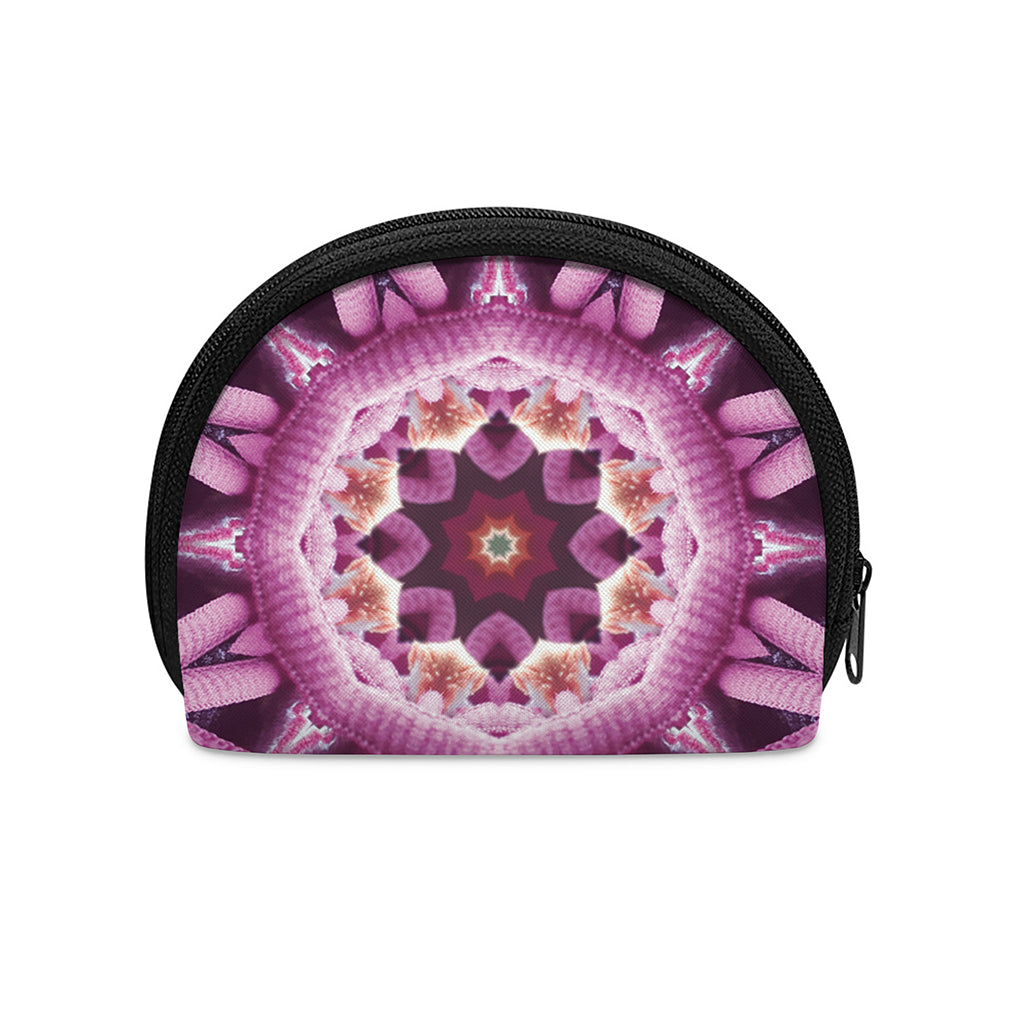 Pink Kaleidoscope Print Coin Purse