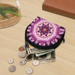 Pink Kaleidoscope Print Coin Purse