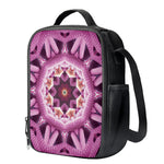 Pink Kaleidoscope Print Crossbody Lunch Bag