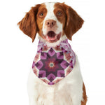 Pink Kaleidoscope Print Dog Bandana