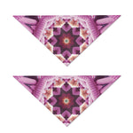 Pink Kaleidoscope Print Dog Bandana