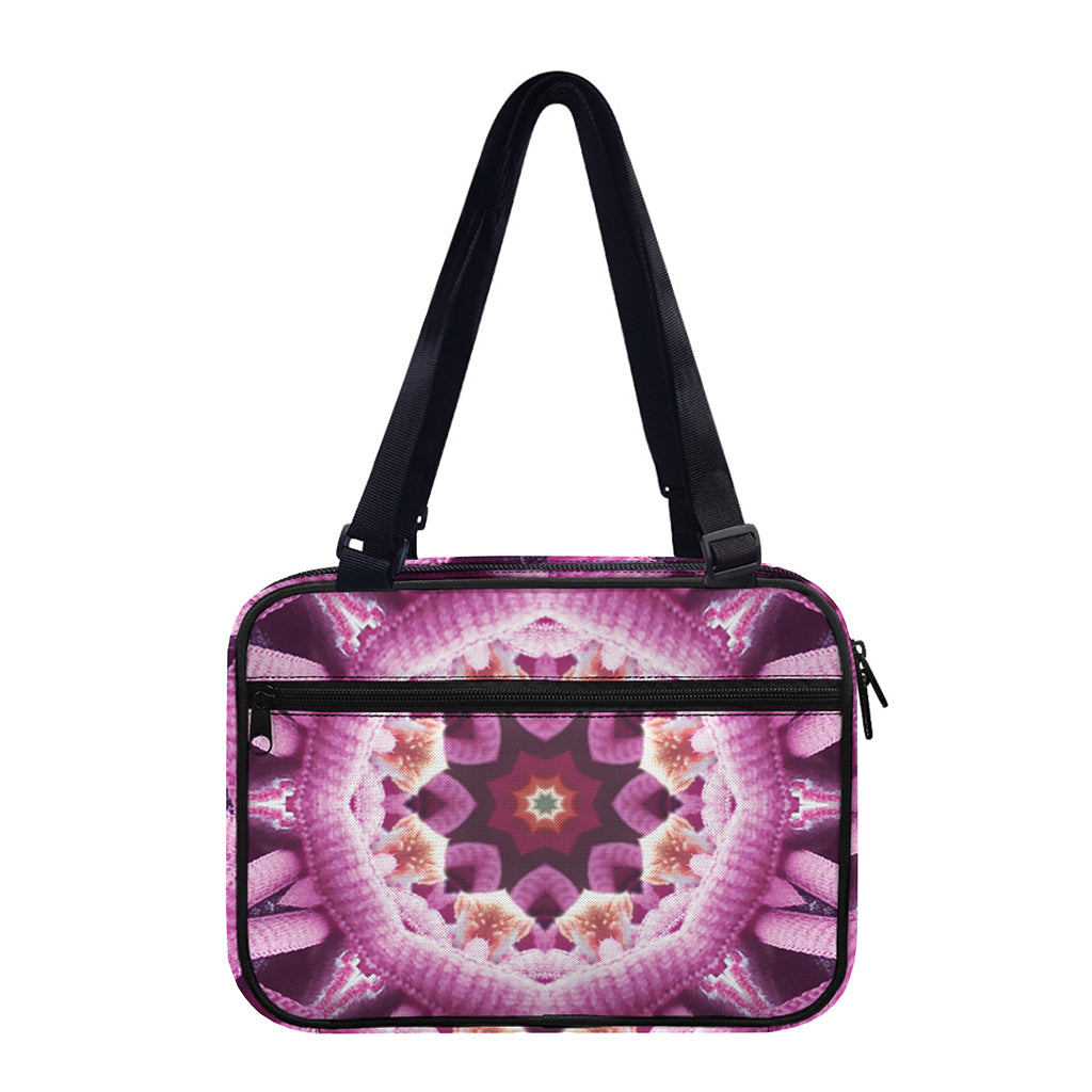 Pink Kaleidoscope Print Double Strap Bible Bag