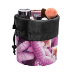 Pink Kaleidoscope Print Drawstring Makeup Bag
