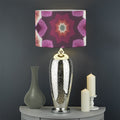 Pink Kaleidoscope Print Drum Lamp Shade