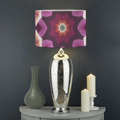 Pink Kaleidoscope Print Drum Lamp Shade
