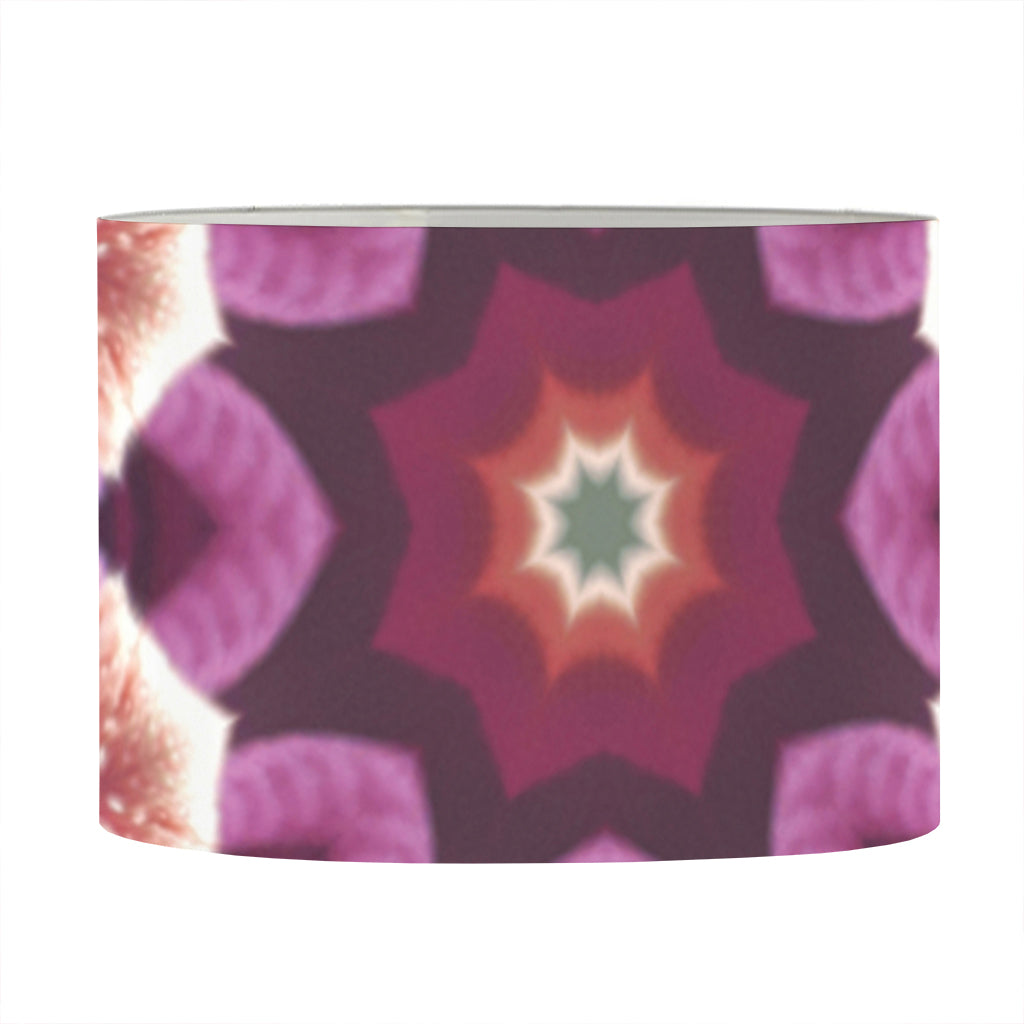 Pink Kaleidoscope Print Drum Lamp Shade