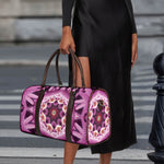 Pink Kaleidoscope Print Duffle Bag