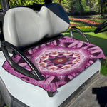 Pink Kaleidoscope Print Golf Cart Seat Cover