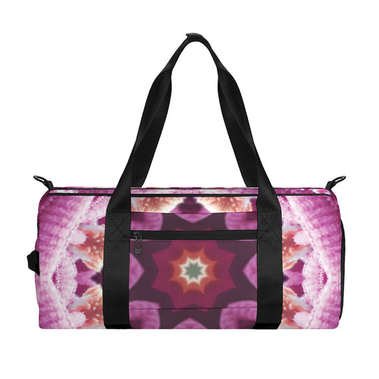 Pink Kaleidoscope Print Gym Bag