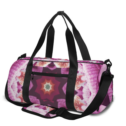 Pink Kaleidoscope Print Gym Bag