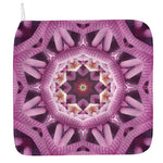 Pink Kaleidoscope Print Hand Towel