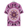Pink Kaleidoscope Print Hawaiian Shirt