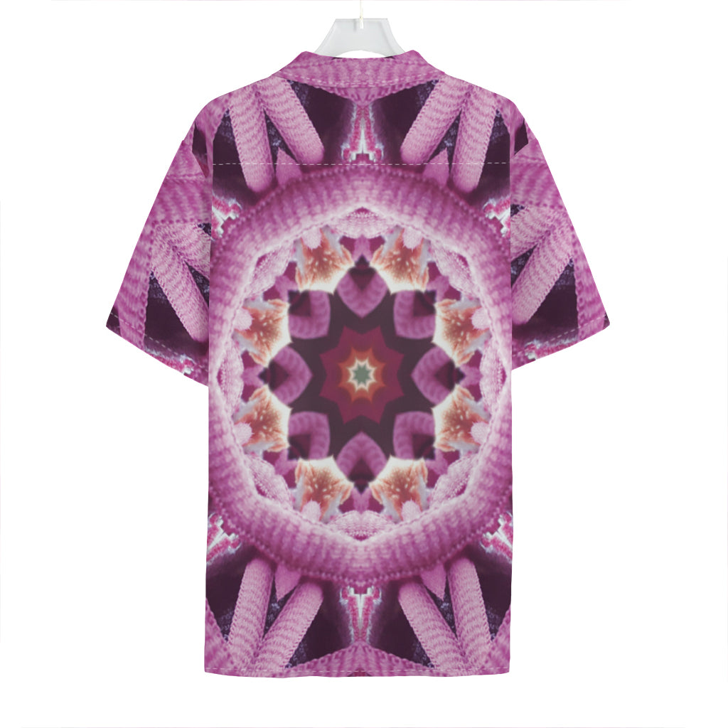 Pink Kaleidoscope Print Hawaiian Shirt