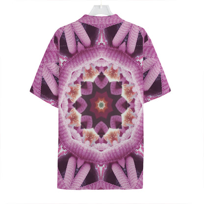 Pink Kaleidoscope Print Hawaiian Shirt