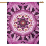 Pink Kaleidoscope Print House Flag