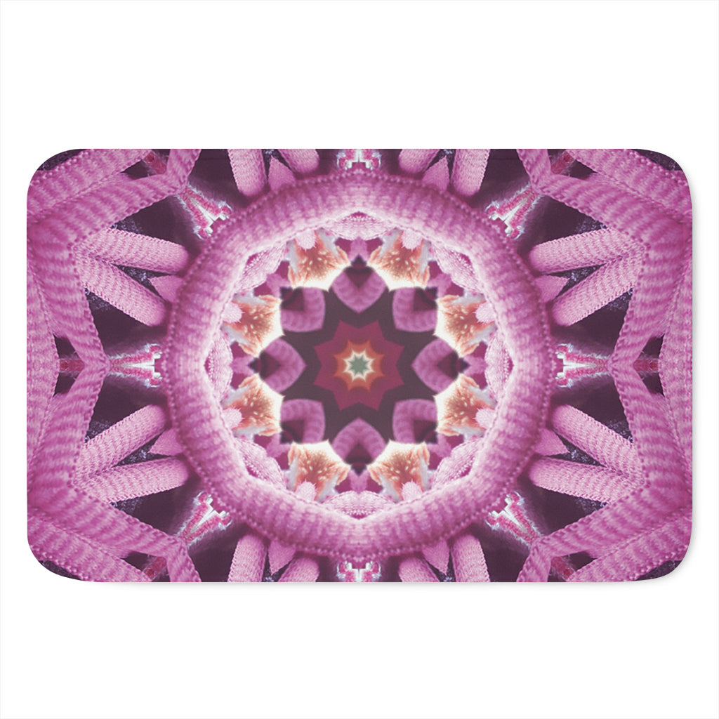 Pink Kaleidoscope Print Indoor Door Mat