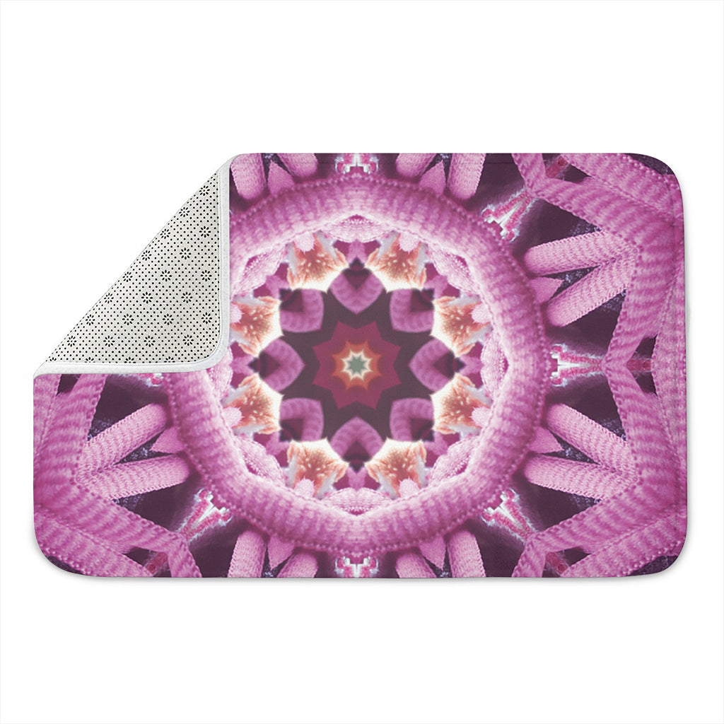 Pink Kaleidoscope Print Indoor Door Mat