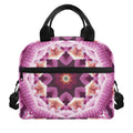 Pink Kaleidoscope Print Insulated Lunch Bag
