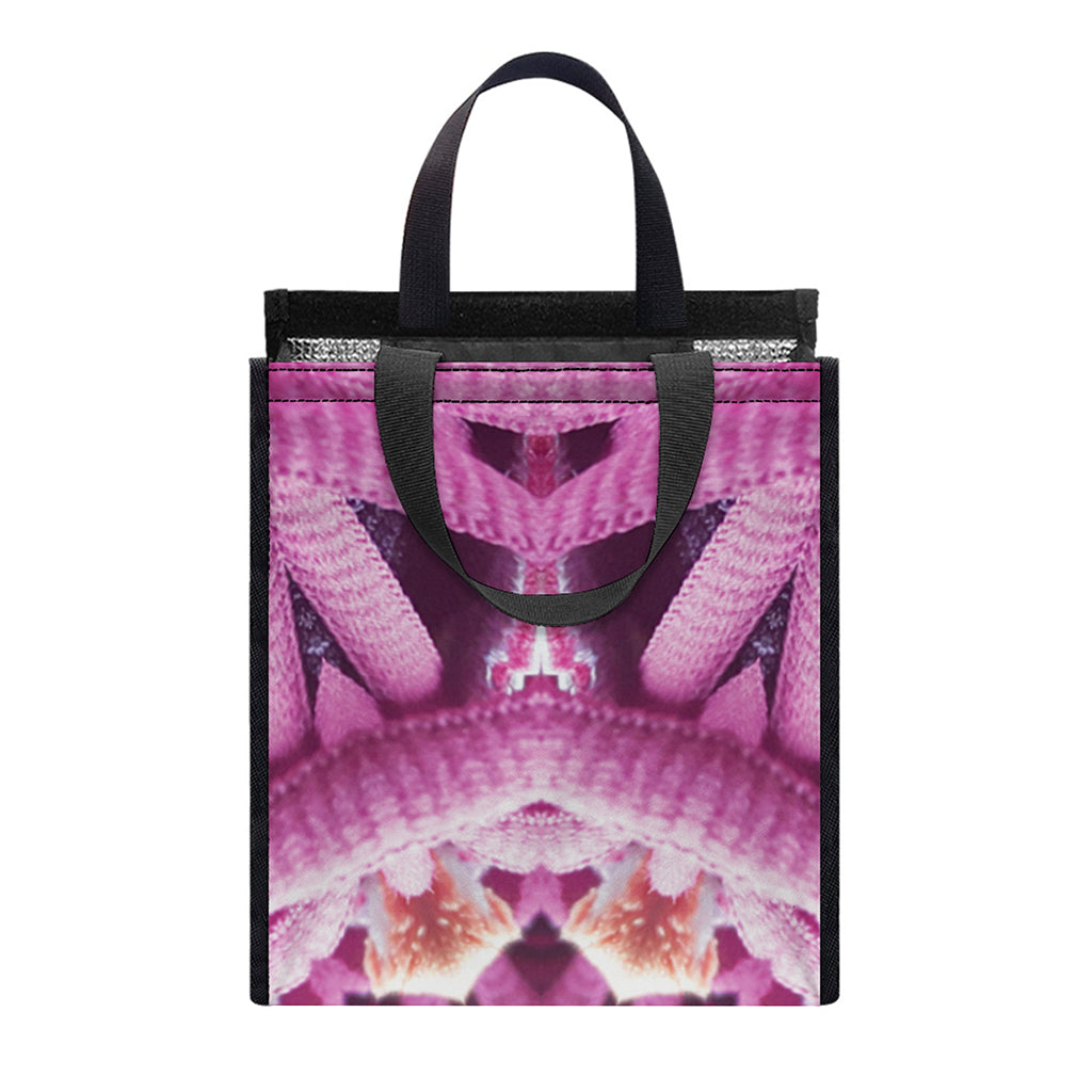 Pink Kaleidoscope Print Insulated Lunch Tote