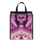 Pink Kaleidoscope Print Insulated Lunch Tote