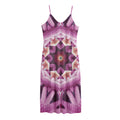Pink Kaleidoscope Print Jersey Midi Cami Dress