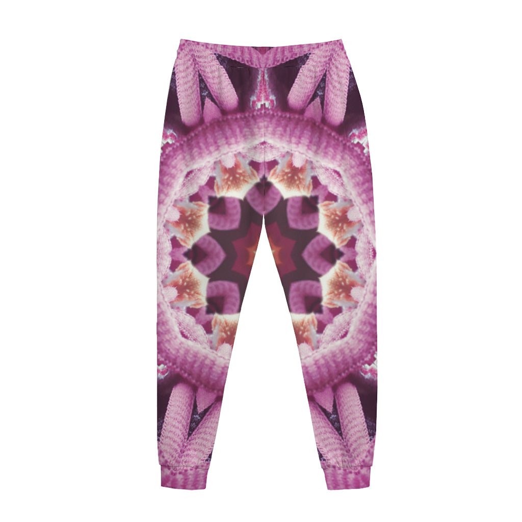 Pink Kaleidoscope Print Jogger Pants