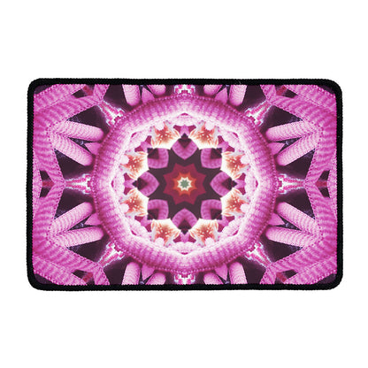 Pink Kaleidoscope Print Kitchen Mat