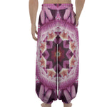 Pink Kaleidoscope Print Lantern Pants