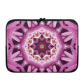 Pink Kaleidoscope Print Laptop Sleeve