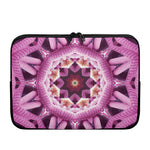 Pink Kaleidoscope Print Laptop Sleeve
