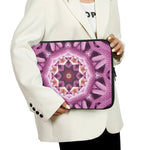 Pink Kaleidoscope Print Laptop Sleeve