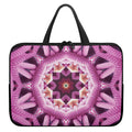 Pink Kaleidoscope Print Laptop Sleeve With Handle