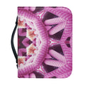 Pink Kaleidoscope Print Leather Bible Cover