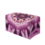 Pink Kaleidoscope Print Leather Tissue Box Cover