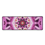 Pink Kaleidoscope Print Long Kitchen Mat