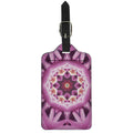 Pink Kaleidoscope Print Luggage Tag