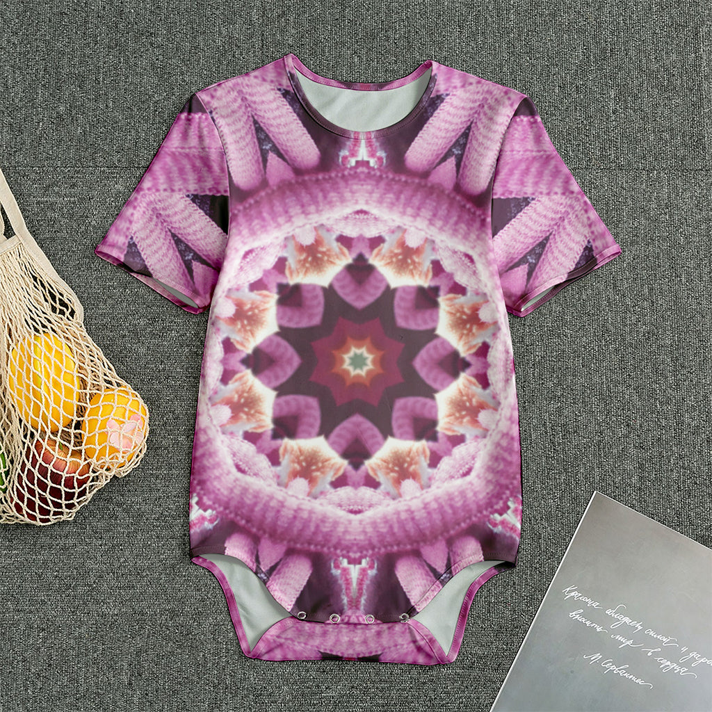 Pink Kaleidoscope Print Men's Bodysuit