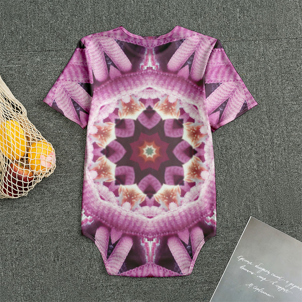 Pink Kaleidoscope Print Men's Bodysuit