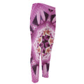 Pink Kaleidoscope Print Men's Compression Pants