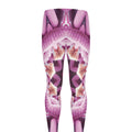 Pink Kaleidoscope Print Men's Leggings