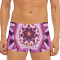 Pink Kaleidoscope Print Men's Short Boxer Briefs