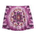 Pink Kaleidoscope Print Mesh Shorts