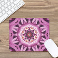 Pink Kaleidoscope Print Mouse Pad