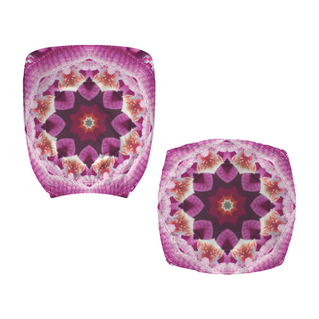 Pink Kaleidoscope Print Office Chair Cover