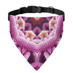 Pink Kaleidoscope Print Over The Collar Dog Bandana