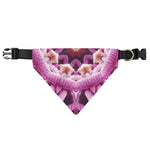 Pink Kaleidoscope Print Over The Collar Dog Bandana