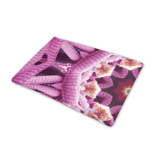 Pink Kaleidoscope Print Pet Cooling Mat Cover